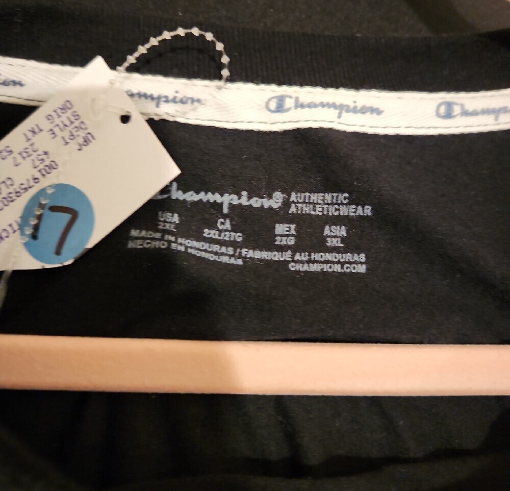 Champion Black Crop Top Women's 2XL - Picture 5 of 7
